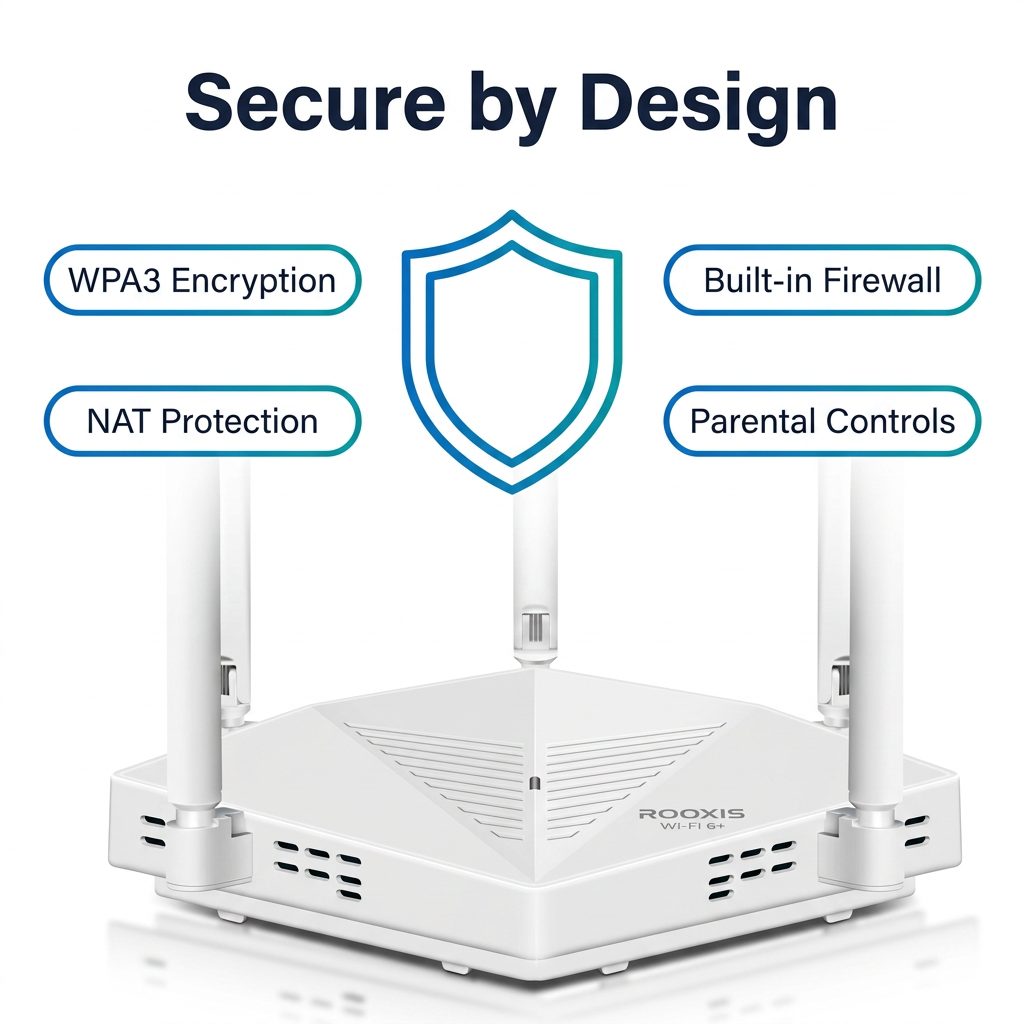 ROOXIS AX3000 WiFi 6 Router Dual Band Gigabit – image 6 of 9