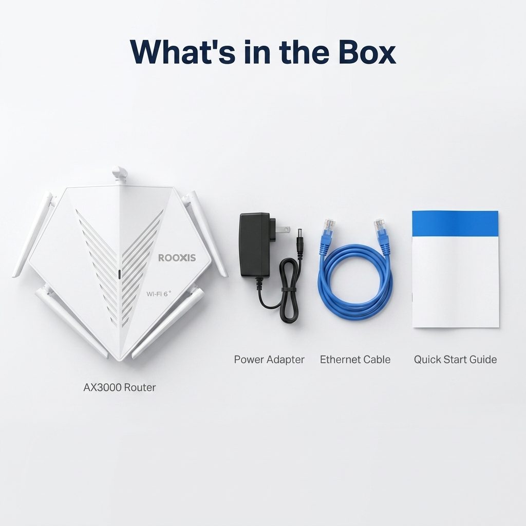 ROOXIS AX3000 WiFi 6 Router Dual Band Gigabit – image 9 of 9